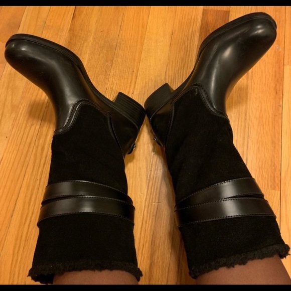 Black Coach Rain Boots - Picture 4 of 6
